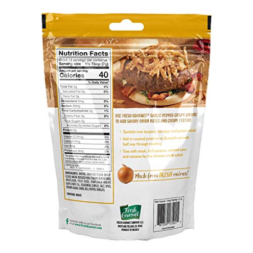 Fresh Gourmet Crunchy Salad Topping Bundle , Crispy Garlic Pepper