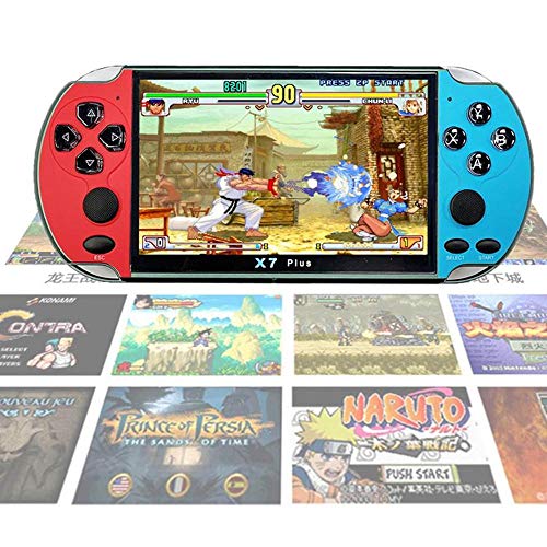 Womdee Handheld Game Console with Built in 200 Games,5inch Double Joystick Classic Arcade Retro Game Player Support Download Games,8GB Portable Video Games Player for Kids Birthday Gifts Presents - Thumbnail 2