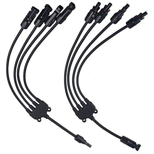 SolarEpic Y Branch MC4 Connectors Solar Panel Parallel Connecting Cable