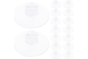 BUGUUYO 20pcs Suction Cup Light String Holder Clips Clear Slotted Sucker Cup Holders for Christmas Fairy Lights Strong Vacuum Fixing for Windows Smooth Surfaces