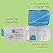 Smooth Trip Trifold Pill Organizer Box and Daily Storage Case for Purse or Pocket with 8 Compartments