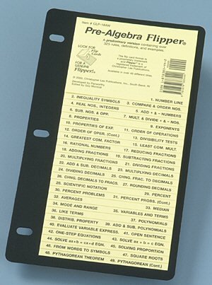 Pre-Algebra Flipper