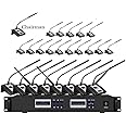 Bolymic 6800 Conference Room Microphone Wireless, Professional Digital Conference Discussion System 1 Chairman 23 Delegate 23 Gooseneck Microphone for Large Conferences, Public Speaking