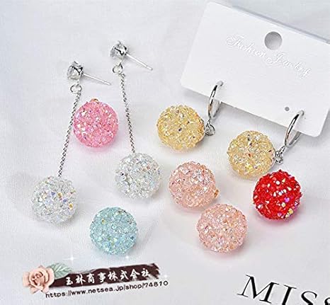 Amazon Co Jp デコパーツ きらきらと光るボール イヤリング用 アクセサリーパーツ ホーム キッチン