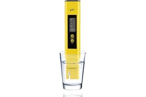 OLI'S TOY FACTORY PH Meter for Water Hydroponics-High Accuracy Pocket Size PH Tester Pen 0.01 with 0-14 PH Tester for Household Water Tank Pool and Aquarium. Hydroponics Supplies for Home Brewing ph Test on Brew Tank