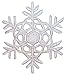 ID #8138 Lot of 2 Snowflakes Winter Holiday Embroidered Iron On Applique Patch
