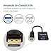 Moread Gold-Plated DisplayPort to VGA Adapter (Male to Female) - Black