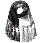 Calvin Klein Women's Marled Colorblock Tassle Scarf