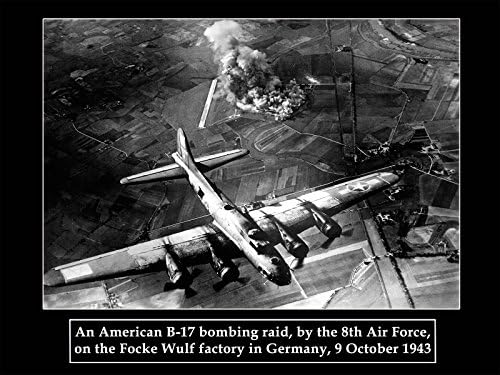 World War 2 Poster US Air Force Poster B-17 Bomber Eighth Air Force 18x24 (WW2-4)