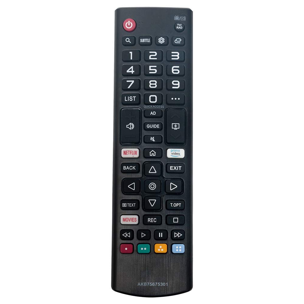 VINABTY AKB75675301 Remote Control for LG TV 2018 2019 LG43UM7100 Smart LED TVs