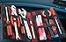 Strapbook Elastic Grid Organizer Book for Electronics Accessories Travel Cables Chargers and More (Red)