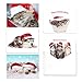 Christmas Cats Holiday Card Assortment Pack / 25 Seasonal Kitten Greeting Cards And Envelopes / 5 Sleeping Santa Animal Designs And Christmas Messages