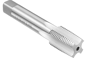 uxcell Hand Taper Tap 1"-12 UNF 2B Left Hand Thread Taper Style Taps Straight Flute Screw Tapping Threading Tool High Speed S