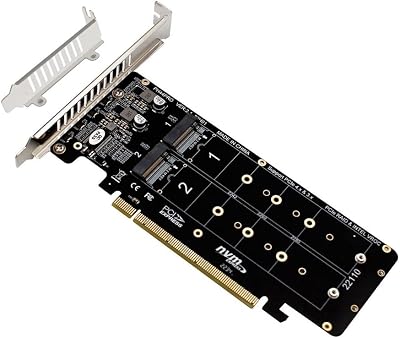 PH44PRO 4-Disk NVMe Card PCIeX16 to M.2 M-Key NVMEx4 SSD Adapter