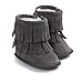 Kuner Infant Baby Girls Boys Tassel Plush Moccasins Non-Slip Prewalker Outdoor Warm Snow Boots 0-18Months