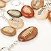 72PCS RockImpact Inspirational Stones Key Chains, Wholesale Lot, Engraved Natural River Rock Key Rings Keychains, Healing Stone Keychain Bulk Lot, Different Words Assorted Sayings (72 Pieces)