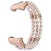 IMYMAX Replacement for Fitbit Charge 2 Bands Bracelets for Women Dressy Artificial Pearl Elastic Handmade Bracelet/Wrist band for Fitbit Charge 2 Smart Watch (Pearl Pink)