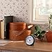 Plumeet Non Ticking Travel Alarm Clock with Snooze and Nightlight, Cute Colour for Kids, Ascending Sound Alarm, Easy to Set, Handheld Sized, Battery Powered (Black)