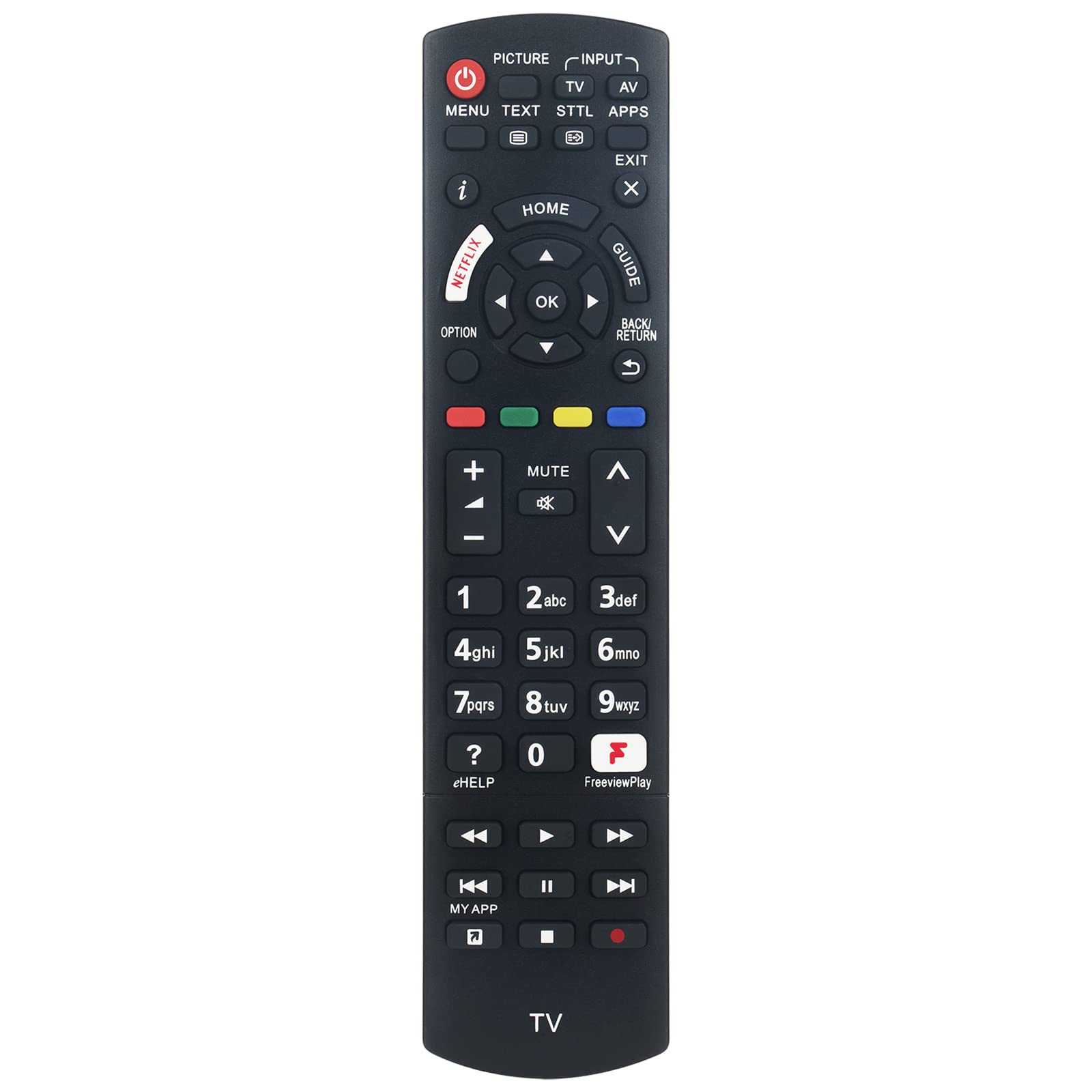 Replacement Remote N2QAYB001181 Sub N2QAYB001212 Fit for Panasonic LED TV TX-32FS503B TX-40FS503B TX-40GX700B TX-50GX700B TX-58GX700B TX-65GX700B TX-40GX800B TX-50GX800B 58GX800B 65GX800B