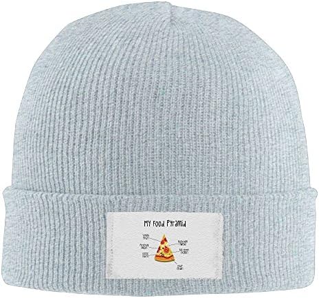 GYUQO My Food Pyramid - Pizza Wool \r\nBlack Best\r\n Ski Warm Slouchy Beanie