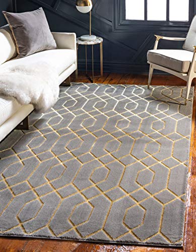 Unique Loom Marilyn Monroe Glam Collection Area Rug - Trellis (4' 1' x 6' 1' Re…