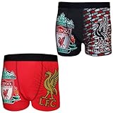 Liverpool Football Club Official Soccer Gift Mens Crest Boxer Shorts