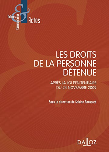 Les  droits de la personne détenue