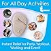 Metatarsal Ball of Foot Cushions Pads For Women, High Heel Inserts, Comfort Soft Gel Forefoot Massage Cushion & Non Slip Shoes, Relieves Pressure, Foot Pain Relief cushions 3 Pairs (Beige) By Metarsalthumb 3