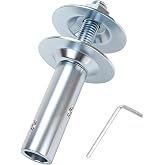 5/8" Bore Shaft Arbor Adapter, Extended 1/2" x 2-1/4" Right-Hand Thread | 5/8" input bore; Extended 1/2"-diameter x 2-1/4" thread; steel body with 2 washers, set screws, and hex key.