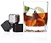 Beyond Ice 3-Piece Stainless Steel and 3-Piece Grey Basalt Rocks Reusable Whiskey Stones