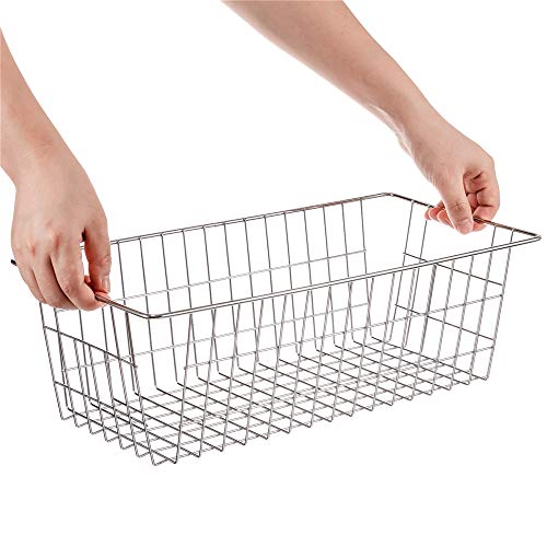 SANNO 15.7“ Freezer Storage Baskets Refrigerator Freezer Baskets Wire
