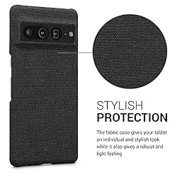 kwmobile Fabric Case Compatible with Google Pixel 7