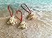 Glittered Pink Murex Seashell Ornaments with Turquoise Ribbon, 3
