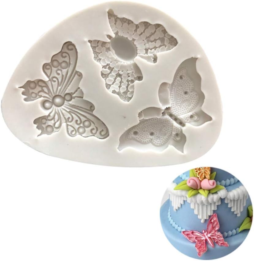 CHIDY Silicone Butterfly Shape Fondant Cake Baking Mold Decorating Handmade Chocolate Bakeware Candy Soap Mould
