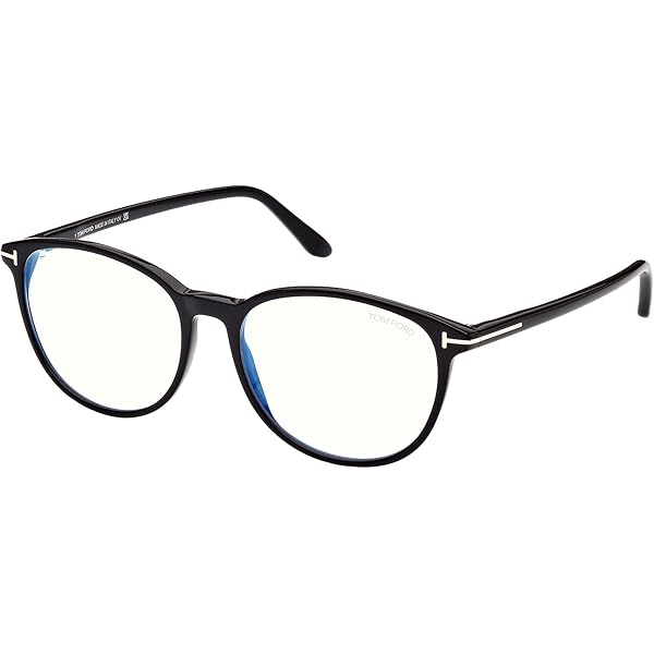 Tom Ford Eyeglasses FT 5868 -B 052 Shiny Dark Havana, t Logo, Eco