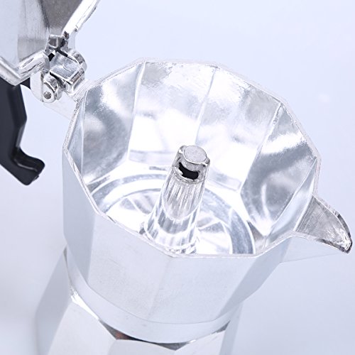WCIC 3 Cup 150ML Aluminum Stove Top Expresso Coffee Percolator Moka Pot - Thumbnail 5