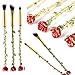 5PCS Rose Decor Vintage Makeup Brush Set Foundation Cosmetic Tools Eyebrow Eyeliner Blush Cosmetic Concealer Brushes by PSFS