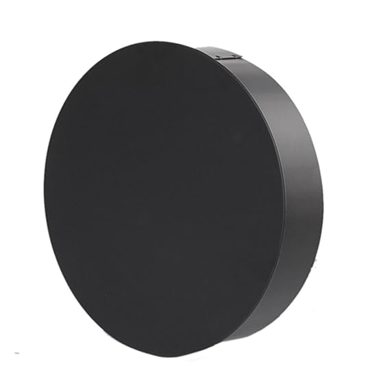 Ø 120 mm - Ofenrohr Blindkappe Schwarz