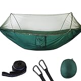 Alomejor Double/Single Portable Camping Travel Hammock Hanging Bed with Mosquito Net