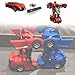 XHAIZ Toy Cars, Transformers One-Step, 2-pack (001 Red and Blue)