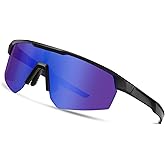 TICHSYGIA Running Sport Polarized Sunglasses UV Protection for Youth,Men & Women,Ideal for Cycling Baseball Skiing & Softball