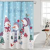 Lorraine Home Fashions Let It Snow Shower Curtain, 70 x 72
