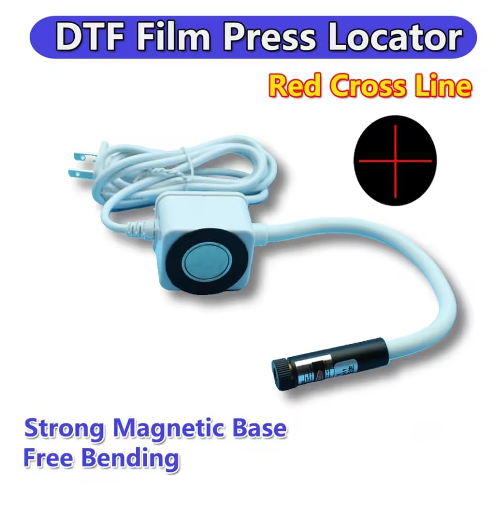 DTF Printing Press Laser Positioner Infrared Ray Locator Sublimation Heat Transfer Printing on Apparel, T-Shirts, Mugs, and Hats