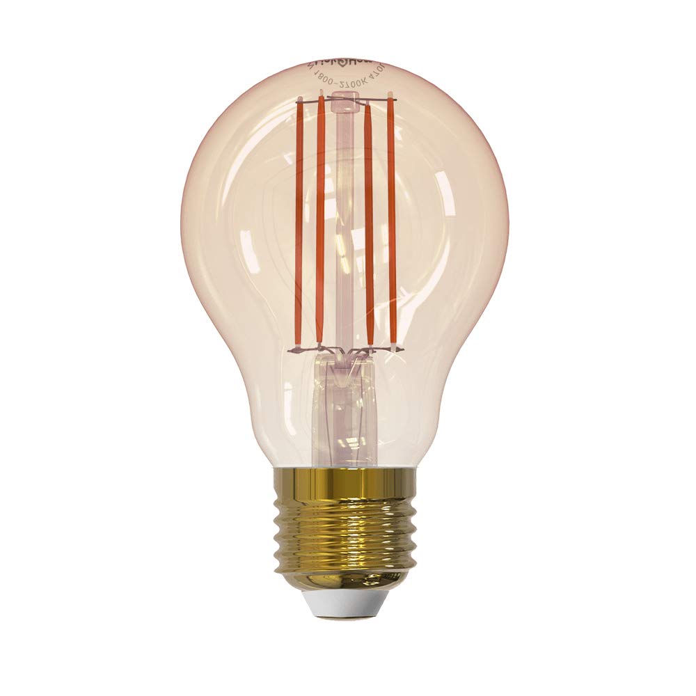 Link2Home E27 WiFi LED Filament Lamp Smart Light Bulb – Dimmable, Wide-Spectrum White Light with Alexa and Google Voice Control