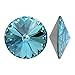 SWAROVSKI Crystal, 1122 Rivoli Fancy Stones 14mm, 2 Pieces, Light Turquoise F