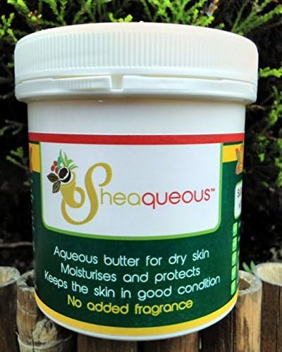 500ml Natural Aqueous Cream with Organic Shea Butter and Almond Oil. Fragrance Free for Sensitive Skin, Babies, Children, Eczema, Use in Pregnancy from SheaByNature
