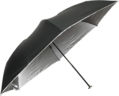 Amazon 男女兼用の日傘 折りたたみ傘 目立たない裏シルバー ｕｖ99 カット 快適通勤 超軽量150gカーボン骨 レギュラーサイズ 表黒 裏シルバー オカモト原宿店 傘 レインウェア 通販