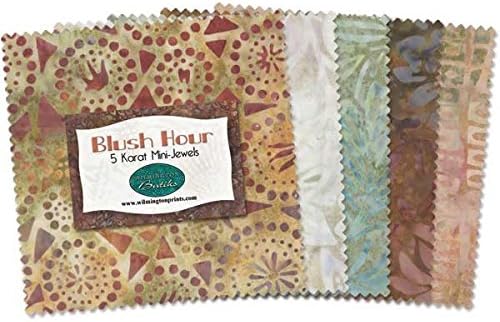 Wilmington Batiks Blush Hour 5 Karat Jewels 24 5 Inch Squares