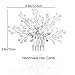 Unicra Silver Bride Wedding Hair Comb Pearl Bridal Hair Piece Rhinestone Hair Accessories for Women and Girls
