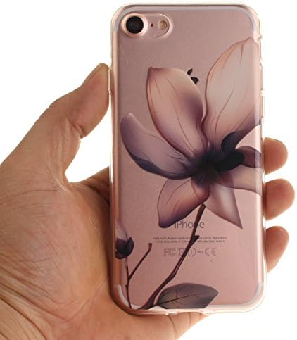 Urberry Iphone 7 Case, 3d Blossom Lotus Print Case for 4.7 inch Iphone 7 with a Free Screen Protector